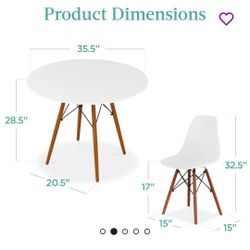 5pc Table And Chairs