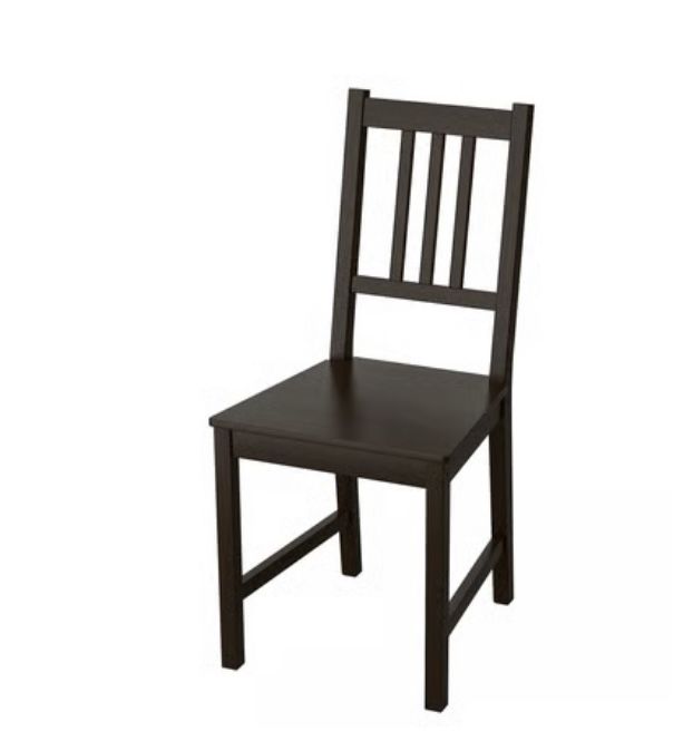 Pair Of IKEA Stefan Chairs W/cushions