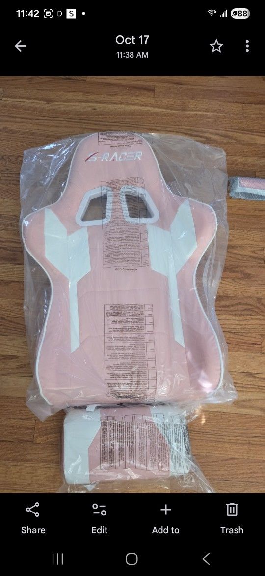 Pink S Racer Game Chair