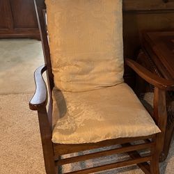 Two Rocking Chairs - Solid Wood With Cushions 