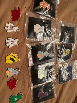 Beanie baby pins and pendants