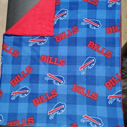 Handmade Buffalo Bills Fleece Baby Blanket 