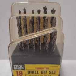 19 Piece Combination Drill Bit Set