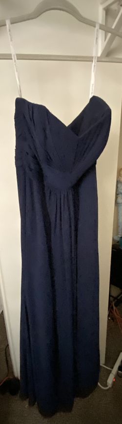 David’s bridal dress navy blue