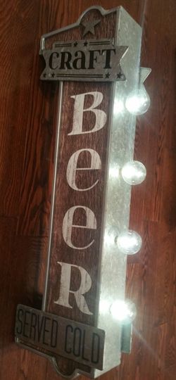 Craft Beer Lighted Marquee sign