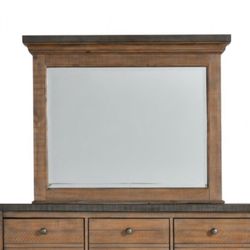 Bobs Furniture Beaumont Brown Mirror