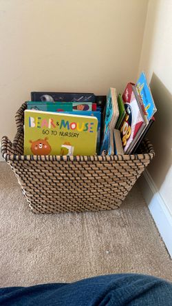 Kids Books and Basket