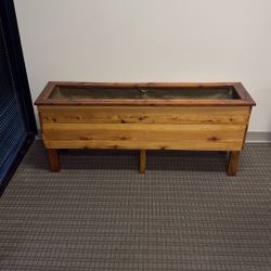Handcrafted cedar Raised Planter