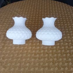 Pair Of Vintage Lamp Shades 