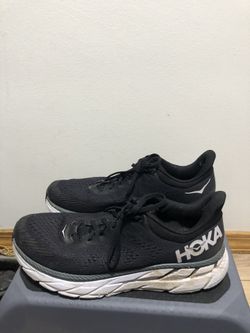 Hoka Clifton 7 Women’s Black and White Athletic Sneakers Size 11