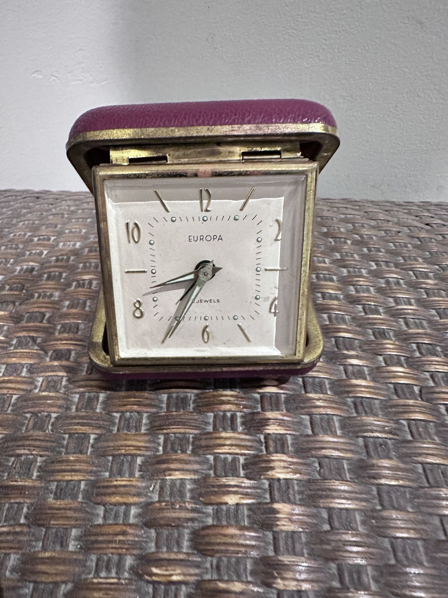 Vintage Europa Travel Alarm Clock