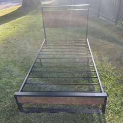 Twin Bed Frame (can add on memory foam mattress)