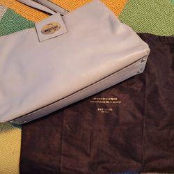 Leather Beige Ivory Purse Handbag 