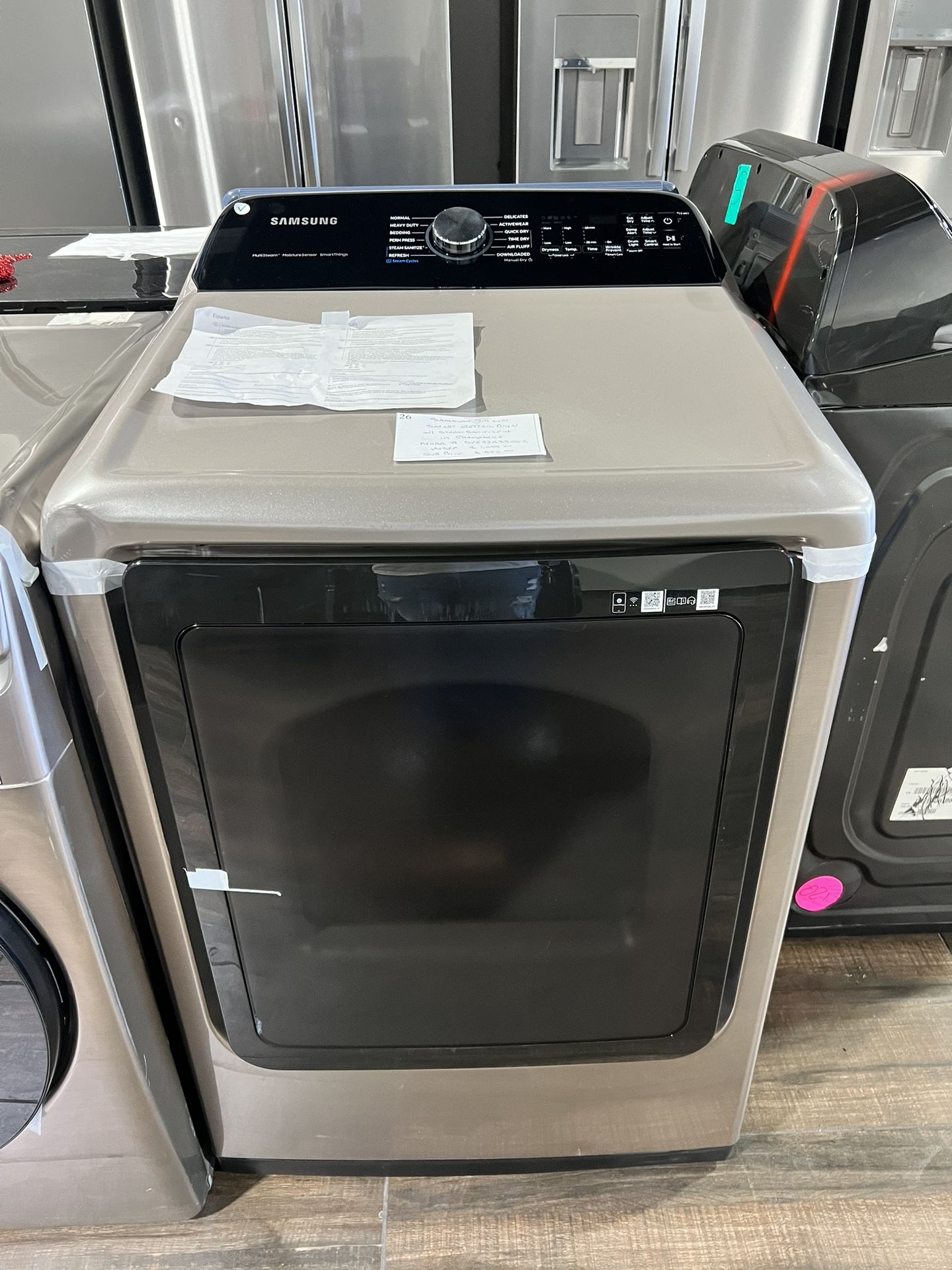 New Samsung Champagne Electric Dryer 