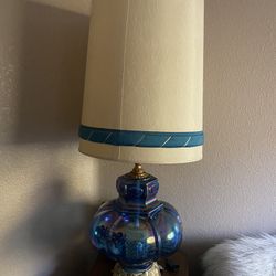 Vintage Carnival Glass Lamps 