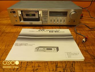 JVC KD D3 cassette tape deck mint condition