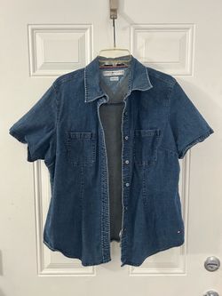 Tommy denim button up