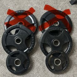 Rubber Grip Olympic Weights