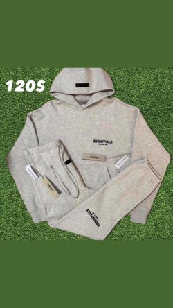 Light Grey Oatmeal Full Sweatsuit-size S