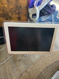 Vintage iMac computor monitor