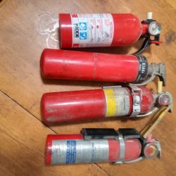 Vintage Dry Chemical Fire Extinguishers