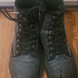 Black Studded/Bedazzled Boots