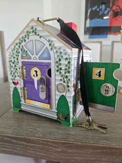 Melissa and Doug Wooden doorbell house