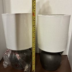 2 Matching Lamps with Neutral Bases 