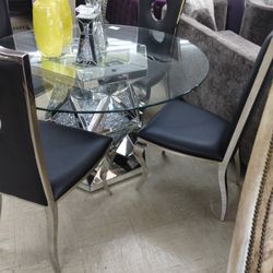 Custom Glam Dining Table 