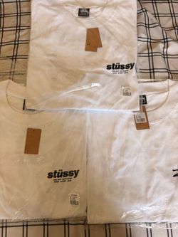 White stussy shirts in XL