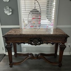 Marble Table And Glass Table 
