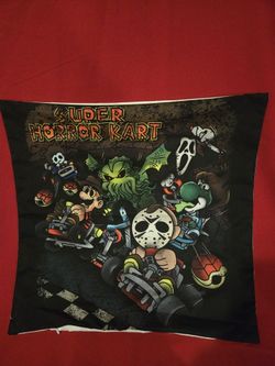 17" By 17" Super Horro Kart Pillow Case