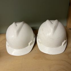 Two Construction Helmet