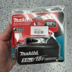 Makita 18v 5.0 Battery 