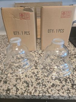 Clear glass light pendents