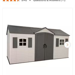 Lifetime Legacy 15 ft. W x 8 ft. D Resin Outdoor Storage 