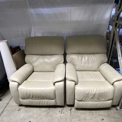 Barcalounge Columbia Leather Power Recliner 