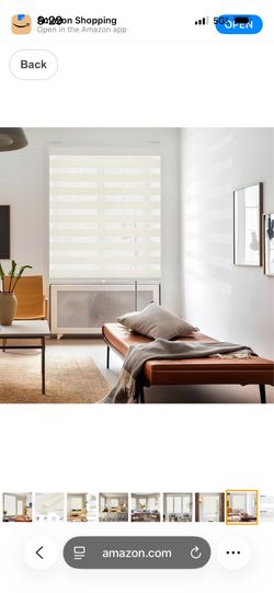 GHV Cordless Zebra Blinds for Windows Free-Stop Shades Light Filtering Dual Layer Light Control for Day and Night (Beige, 36 in (W) x 64 in (H))