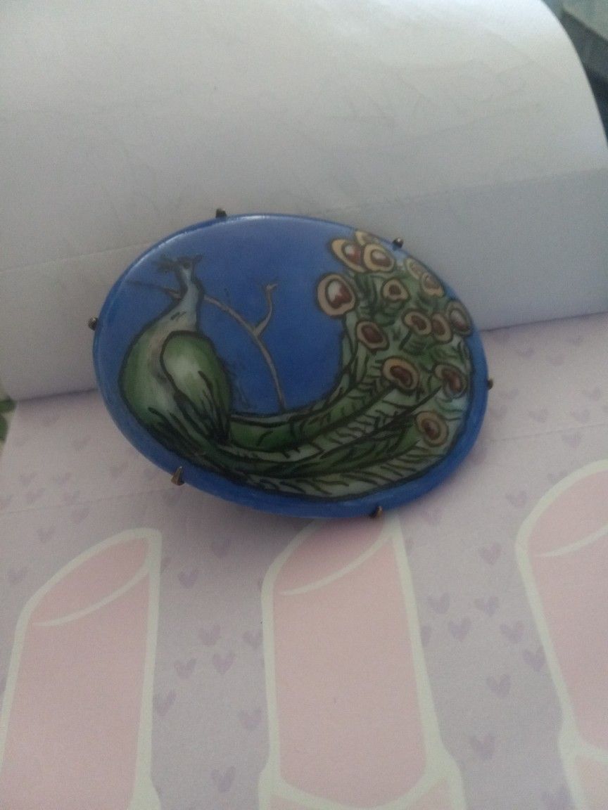 Vintage Peacock Brooch