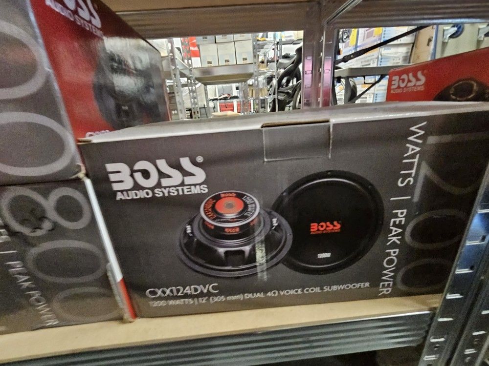 BOSS Audio CXX124DVC 12 Inch Car Subwoofer - 1200 Watts Maximum Power, Dual 4 Ohm Voice Coil, Sold Individually