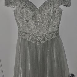 Silver Glittery Dress