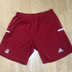 Red Adidas FCA Athletic Shorts - Men’s Large