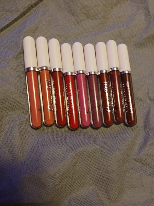 Lot Of 9 Matt Lipstick Glosses