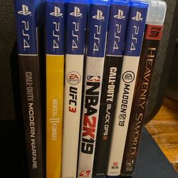 6 Ps4 Games And 1 PS3 Game 