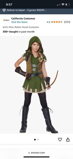 Robin Hood Girls Costume HALLOWEEN
