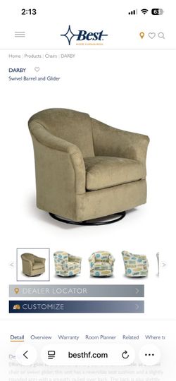 DARBY Swivel Barrel custom made by Best chair company