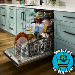 Whirlpool 24" Top Control Dishwasher with Total Coverage Wash