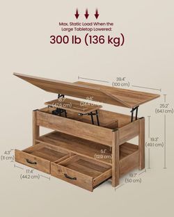 Lift Top Coffee Table