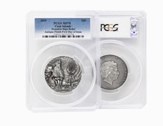 POSEIDON Sea Gods Of The World 3 Oz Silver Coin
