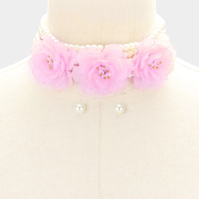 Flower Choker Necklace